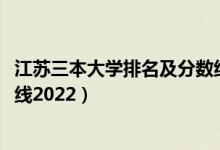 江蘇三本大學排名及分數(shù)線2022（江蘇一本大學排名及分數(shù)線2022）