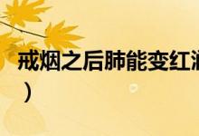 戒煙之后肺能變紅潤嗎（戒煙之后肺能恢復(fù)嗎）