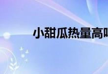 小甜瓜熱量高嗎（甜瓜熱量高嗎）