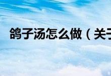 鴿子湯怎么做（關(guān)于鴿子湯怎么做的介紹）