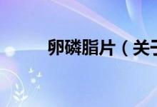 卵磷脂片（關(guān)于卵磷脂片的介紹）