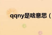 qqny是啥意思（qqny的縮寫有哪些）