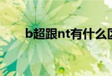 b超跟nt有什么區(qū)別（什么是ntb超）