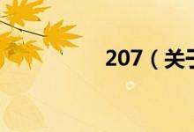 207（關(guān)于207的介紹）