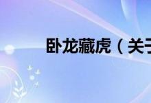 臥龍藏虎（關(guān)于臥龍藏虎的介紹）