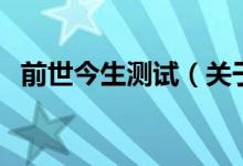 前世今生測試（關(guān)于前世今生測試的介紹）
