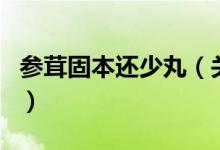 參茸固本還少丸（關(guān)于參茸固本還少丸的介紹）