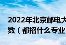 2022年北京郵電大學(xué)各省招生計劃及招生人數(shù)（都招什么專業(yè)）