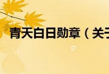 青天白日勛章（關(guān)于青天白日勛章的介紹）