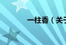 一柱香（關(guān)于一柱香的介紹）