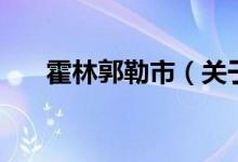 霍林郭勒市（關(guān)于霍林郭勒市的介紹）