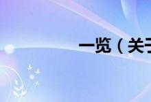 一覽（關于一覽的介紹）