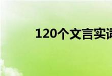 120個(gè)文言實(shí)詞（常用實(shí)詞總結(jié)）