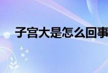 子宮大是怎么回事（子宮大是怎么回事）