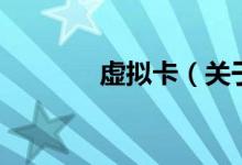 虛擬卡（關(guān)于虛擬卡的介紹）