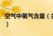 空氣中氧氣含量（關于空氣中氧氣含量的介紹）