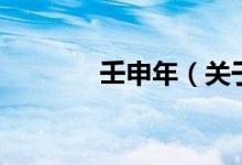 壬申年（關于壬申年的介紹）