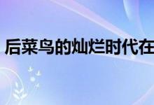 后菜鳥的燦爛時代在哪里可以看（有誰主演）