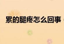 累的腿疼怎么回事（累的腿疼怎么辦方案）