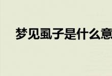 夢見虱子是什么意思（夢見虱子的寓意）