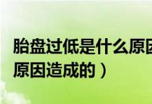 胎盤過低是什么原因造成的（胎盤偏低是什么原因造成的）