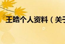 王皓個人資料（關(guān)于王皓個人資料的介紹）