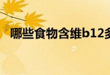 哪些食物含維b12多（哪些食物含鐵量高）