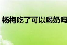 楊梅吃了可以喝奶嗎（楊梅吃了可以減肥嗎）