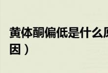 黃體酮偏低是什么原因（黃體酮偏低是什么原因）