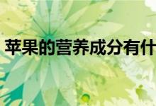 蘋(píng)果的營(yíng)養(yǎng)成分有什么（蘋(píng)果是高熱食物嗎）