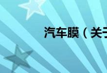 汽車膜（關(guān)于汽車膜的介紹）