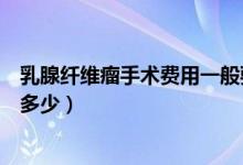 乳腺纖維瘤手術(shù)費用一般要多少錢（乳腺纖維瘤手術(shù)費用是多少）