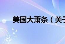 美國大蕭條（關(guān)于美國大蕭條的介紹）