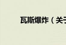 瓦斯爆炸（關(guān)于瓦斯爆炸的介紹）