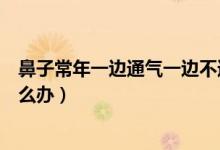 鼻子常年一邊通氣一邊不通氣（鼻子一邊通氣一邊不通氣怎么辦）