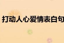 打動(dòng)人心愛(ài)情表白句子（最浪漫的表白話語(yǔ)）