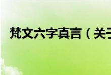 梵文六字真言（關(guān)于梵文六字真言的介紹）