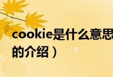 cookie是什么意思（關(guān)于cookie是什么意思的介紹）