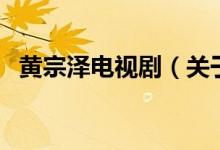 黃宗澤電視?。P(guān)于黃宗澤電視劇的介紹）