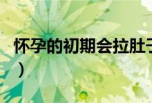 懷孕的初期會拉肚子嗎（懷孕初期會拉肚子嗎）