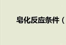 皂化反應(yīng)條件（大家可以了解一下）