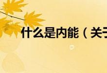 什么是內(nèi)能（關(guān)于什么是內(nèi)能的介紹）