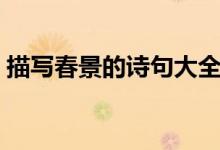 描寫春景的詩句大全（盤點(diǎn)描寫春景的詩句）