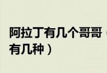 阿拉丁有幾個(gè)哥哥（阿拉丁有幾個(gè)哥哥的答案有幾種）