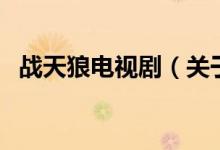 戰(zhàn)天狼電視劇（關(guān)于戰(zhàn)天狼電視劇的介紹）