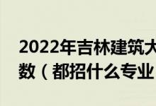 2022年吉林建筑大學各省招生計劃及招生人數（都招什么專業(yè)）