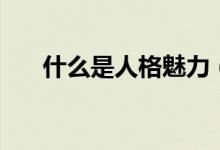 什么是人格魅力（人格魅力詳細說明）