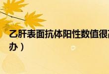 乙肝表面抗體陽(yáng)性數(shù)值很高（乙肝表面抗體陽(yáng)性數(shù)值高怎么辦）