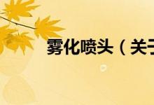 霧化噴頭（關(guān)于霧化噴頭的介紹）