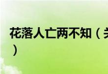 花落人亡兩不知（關(guān)于花落人亡兩不知的介紹）